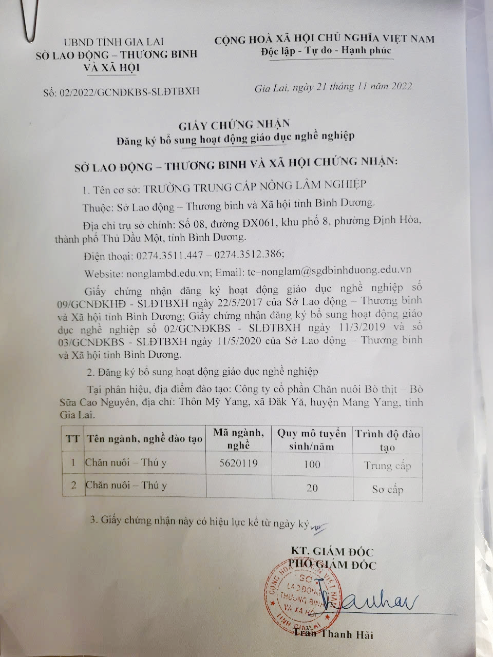 2022-[GCN-02]-Giấy chứng nhận bổ sung hoạt động GDNN lớp TYGL